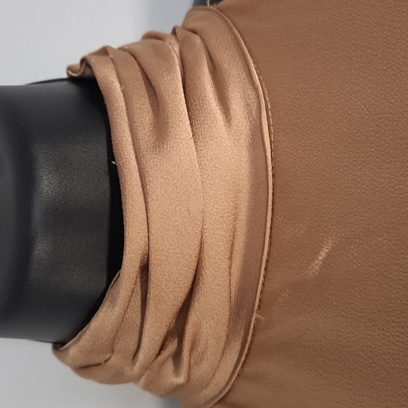 NWT VINCE CAMUTO camel maxi dress SZ 0 - Picture 6 of 13